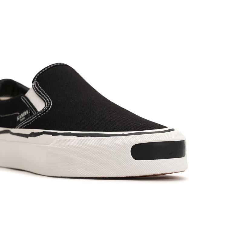 カミヤ G14FW701 "Cornnell" Vulcanize Slip on Sneaker ブラック メンズ スニーカー シューズ