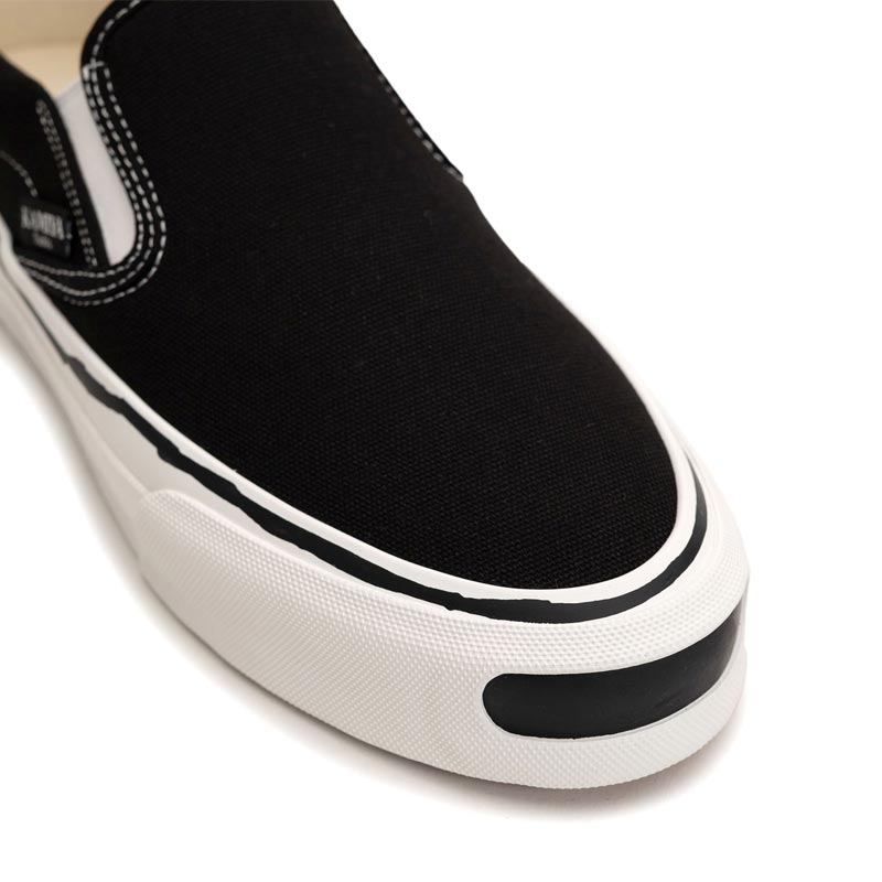 カミヤ G14FW701 "Cornnell" Vulcanize Slip on Sneaker ブラック メンズ スニーカー シューズ