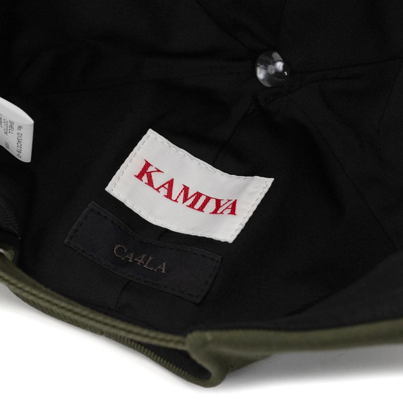 カミヤ G13AC078 "KMY" Cap カーキ ユニセックス キャップ 帽子 CA4LA コラボ