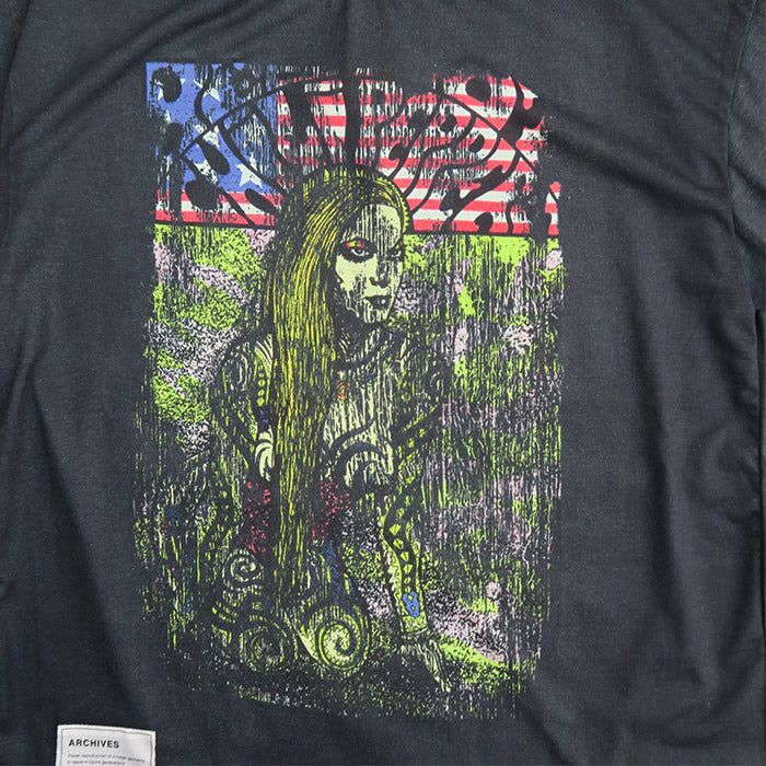 トルク 24-1203 Red Hot Cxxxx Pxxxxxx Frank Kxxxx T-shirt レッドホットチリペッパーズ バンドTシャツ ブラック メンズ