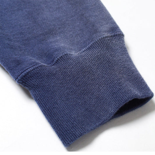 バウワウ BW231-BGSC BILL THE GOAT SWEAT CARDIGAN スウェットカーディガン NAVY BLUE AGEING