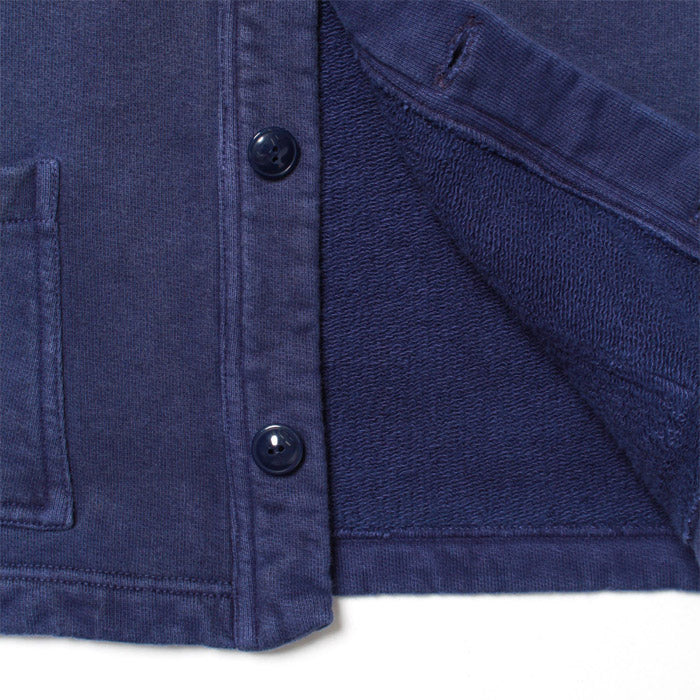 バウワウ BW231-BGSC BILL THE GOAT SWEAT CARDIGAN スウェットカーディガン NAVY BLUE AGEING