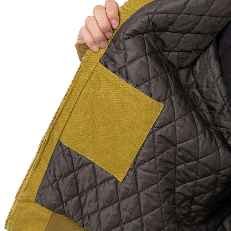 カミヤ G14BL033 BORO Duck Zip Parka イエロー メンズ アウター パーカー フード付きブルゾン