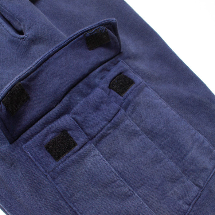 バウワウ BW231-NSCP NAVY SWEAT CARGO PANTS スウェットカーゴパンツ NAVY BLUE AGEING