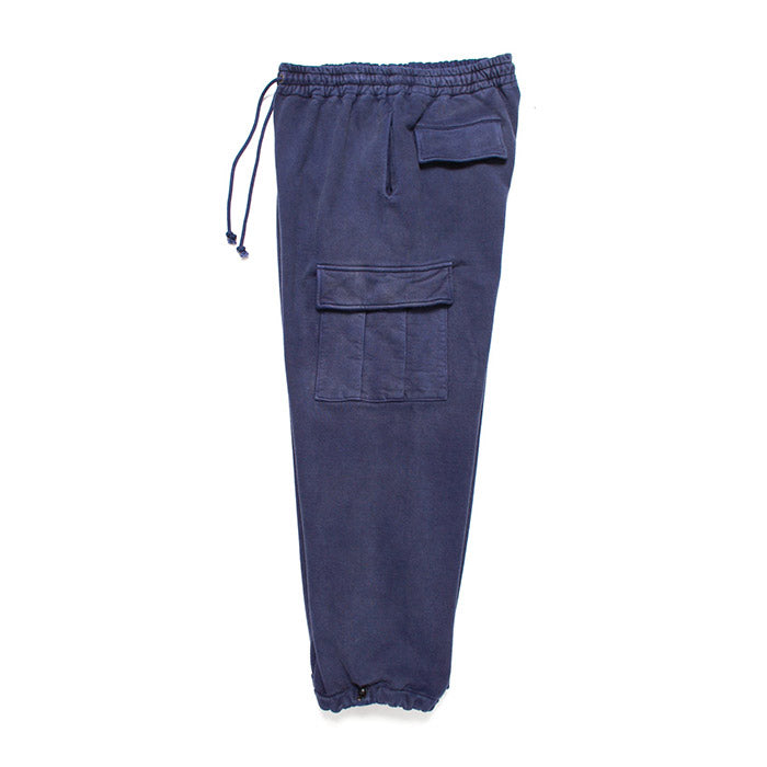 バウワウ BW231-NSCP NAVY SWEAT CARGO PANTS スウェットカーゴパンツ NAVY BLUE AGEING