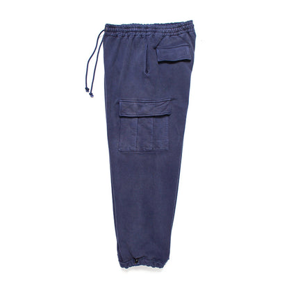 バウワウ BW231-NSCP NAVY SWEAT CARGO PANTS スウェットカーゴパンツ NAVY BLUE AGEING