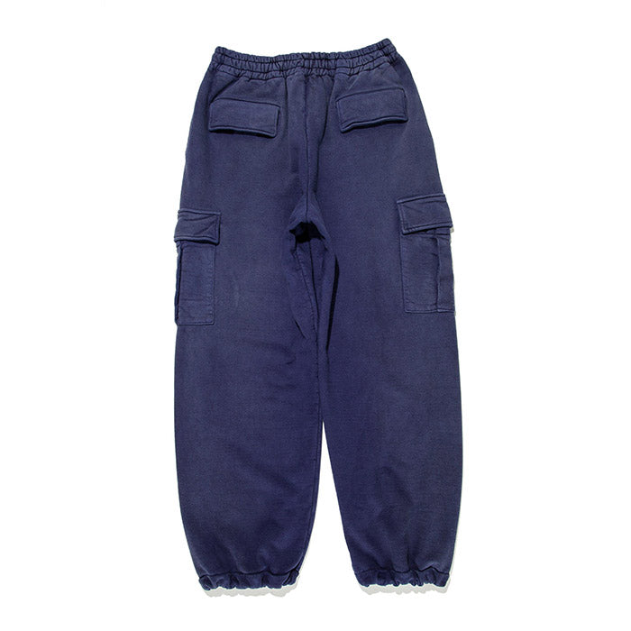 バウワウ BW231-NSCP NAVY SWEAT CARGO PANTS スウェットカーゴパンツ NAVY BLUE AGEING