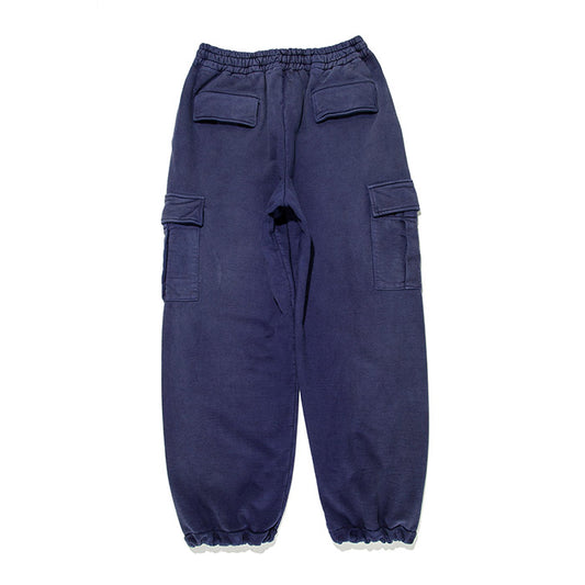 バウワウ BW231-NSCP NAVY SWEAT CARGO PANTS スウェットカーゴパンツ NAVY BLUE AGEING