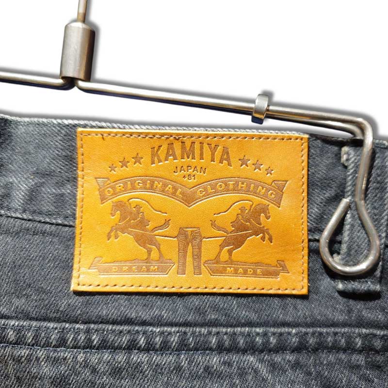 カミヤ G14PT036 Denim Wide Pants ブラック メンズ デニム ジーンズ パンツ