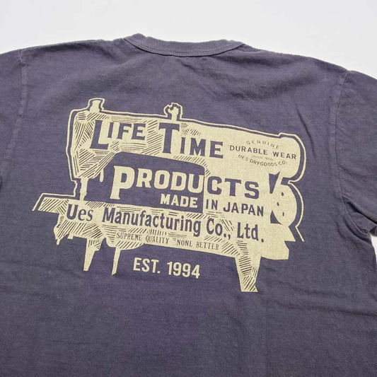 ウエス SEWING MACHINE Tシャツ ネイビー