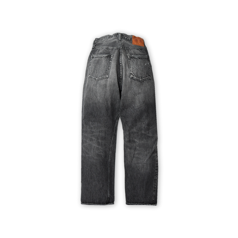 フルカウント 0105BKHW Wide Black Selvedge Denim Dartford ワイドブラック デニムパンツ ジーンズ ブラック メンズ