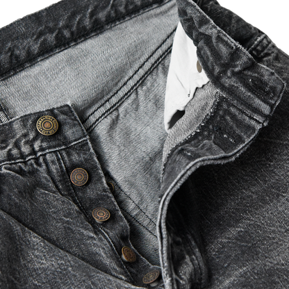 フルカウント 0105BKHW Wide Black Selvedge Denim Dartford ワイドブラック デニムパンツ ジーンズ ブラック メンズ