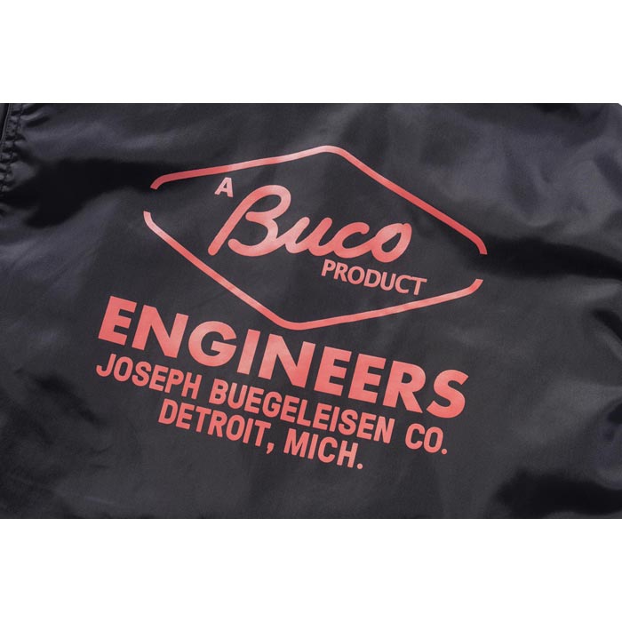 ブコ BJ24004 BUCO COACH JACKET / ENGINEERS ブラック メンズ アウター ナイロン コーチジャケット