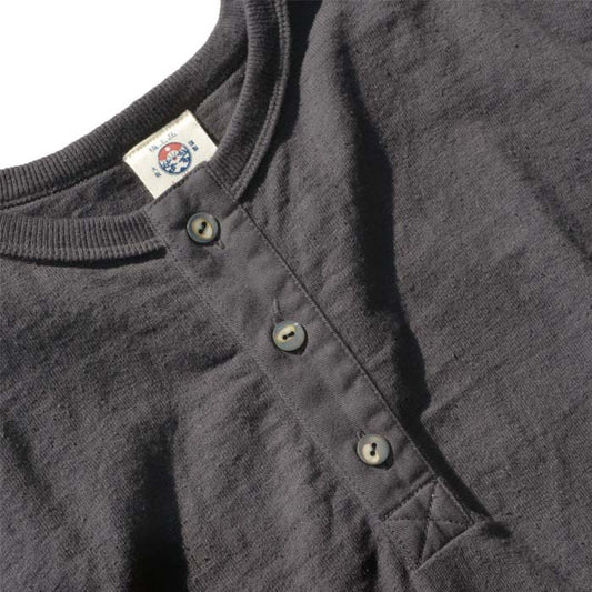 サムライジーンズ SJST-SC02 和綿ヘンリーTシャツ 黒豆 メンズ 半袖 カットソー
