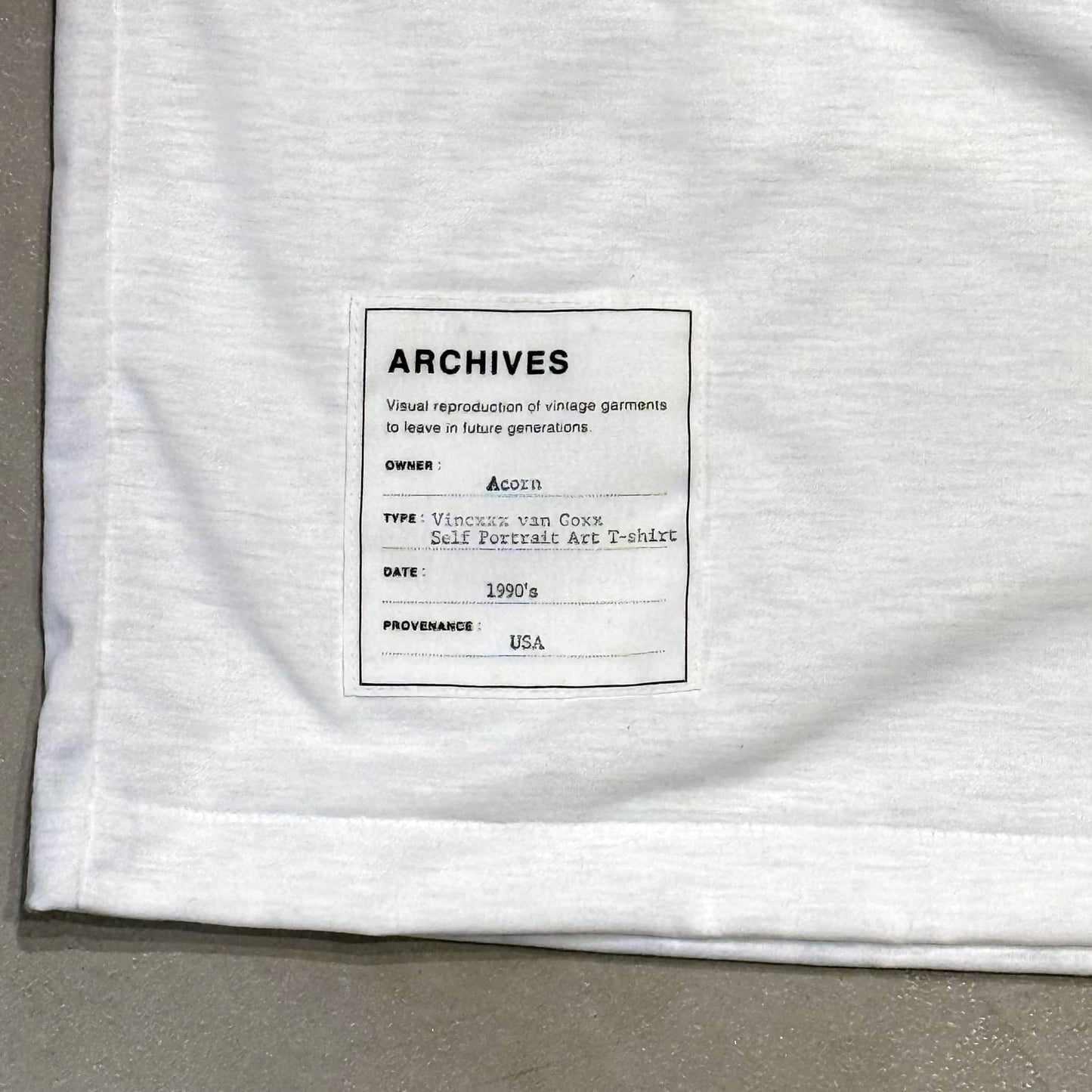 Vincxxx Van Goxx Self Pottrait Art T-shirt