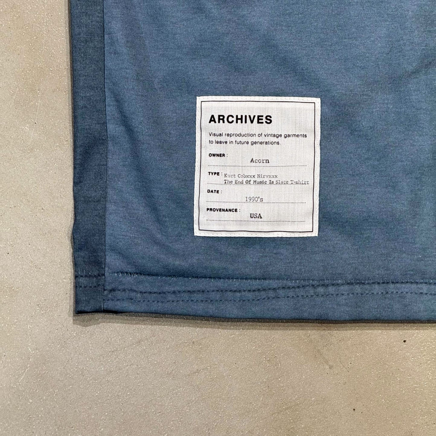 Kurt Cobxxx Nirvxxx The End Of Music Is Slate T-shirt