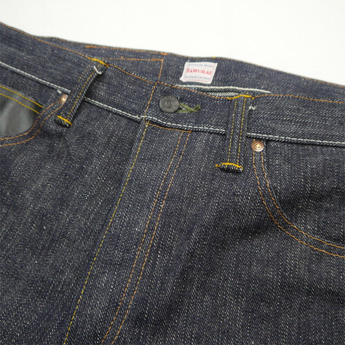 SAMURAI JEANS×UNIQUE JEAN STORE 別注 蝦夷ジーンズ S110VXJ-Ezo TYPE11-DOSANKO 道産子 17oz 左綾デニム
