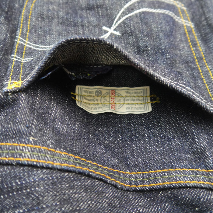 SAMURAI JEANS×UNIQUE JEAN STORE 別注 蝦夷ジーンズ S110VXJ-Ezo TYPE11-DOSANKO 道産子 17oz 左綾デニム