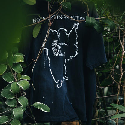 セントマイケル SM-HR8-0000-006 SS TEE / HOPE SPRING / BLACK メンズ 半袖 プリント Tシャツ バックプリント
