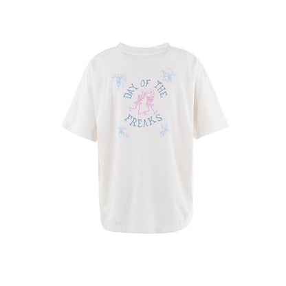 セントマイケル SM-HR8-0000-023 SS TEE / DAY OF THE FREAKS / WHTメンズ 半袖 プリント Tシャツ バックプリント