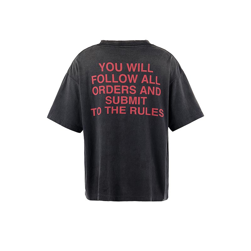 セントマイケル SM-HR8-0000-C25 KK_SS TEE / COMPLETE / BLACK メンズ 半袖 プリント Tシャツ バックプリント