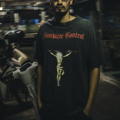 セントマイケル SM-HR8-0000-C25 KK_SS TEE / COMPLETE / BLACK メンズ 半袖 プリント Tシャツ バックプリント