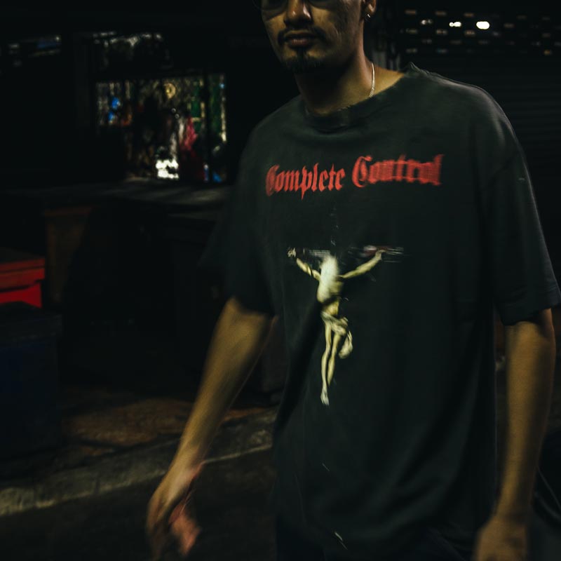 セントマイケル SM-HR8-0000-C25 KK_SS TEE / COMPLETE / BLACK メンズ 半袖 プリント Tシャツ バックプリント