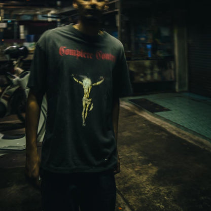 セントマイケル SM-HR8-0000-C25 KK_SS TEE / COMPLETE / BLACK メンズ 半袖 プリント Tシャツ バックプリント