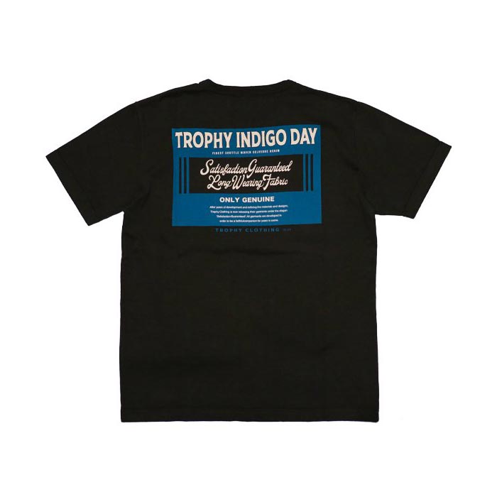 トロフィークロージング TR22SS-203 Indigo Day OD S/S Pocket Tee Gun Tシャツ Black