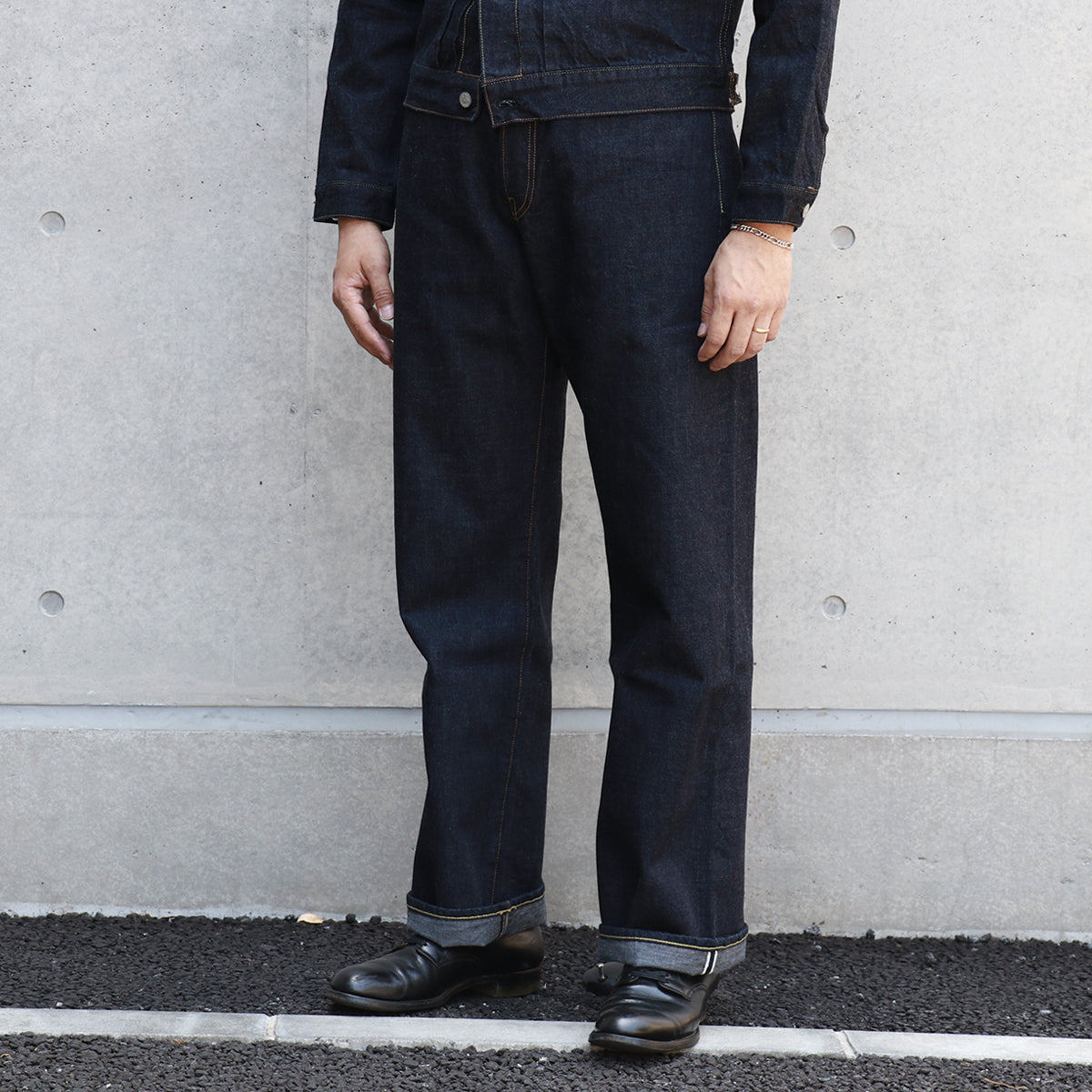 トロフィークロージング 1505 Standard Authentic Denim Indigo 13.5oz ストレート セルビッチデニム ワンウォッシュ インディゴ メンズ