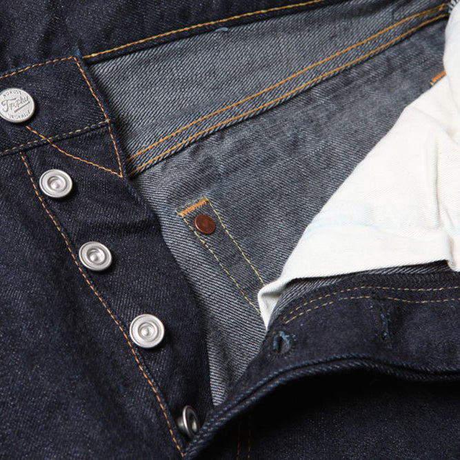 トロフィークロージング 1505 Standard Authentic Denim Indigo 13.5oz ストレート セルビッチデニム ワンウォッシュ インディゴ メンズ
