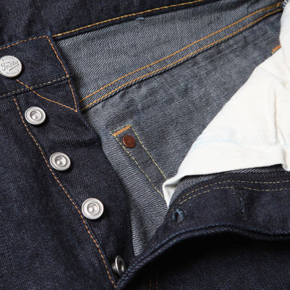 トロフィークロージング 1505 Standard Authentic Denim Indigo 13.5oz ストレート セルビッチデニム ワンウォッシュ インディゴ メンズ