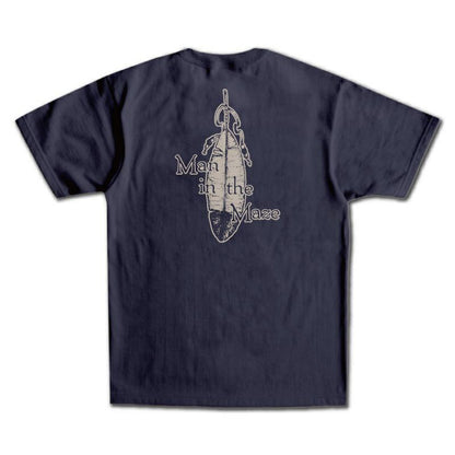 25SS デラックスウエア SDTS-2502 MAZE 60パープル メンズ 半袖 Tシャツ バックプリント