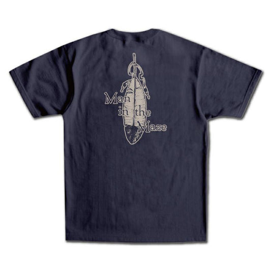 25SS デラックスウエア SDTS-2502 MAZE 60パープル メンズ 半袖 Tシャツ バックプリント