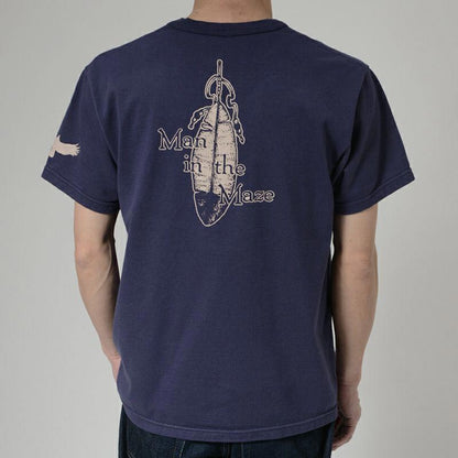 25SS デラックスウエア SDTS-2502 MAZE 60パープル メンズ 半袖 Tシャツ バックプリント