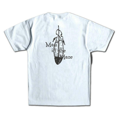 25SS デラックスウエア SDTS-2502 MAZE ホワイト メンズ 半袖 Tシャツ バックプリント