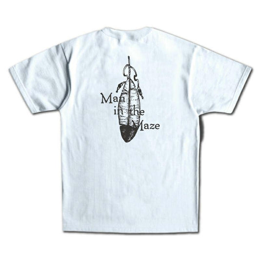 25SS デラックスウエア SDTS-2502 MAZE ホワイト メンズ 半袖 Tシャツ バックプリント