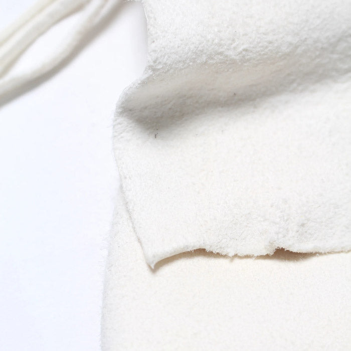 バウワウ BW241-DSBS DEER SKIN BAG SUEDE WHITE ディアスエードポーチ リアルコンチョ スエードバージョン ホワイト メンズ