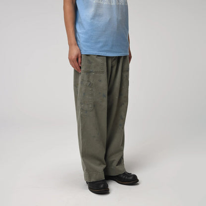 バウワウ BW241-UAFMP US AIR FORCE MECHANIC PANTS OD AGEING メカニックパンツ ヴィンテージ加工 ミリタリー トラウザー オールド メンズ