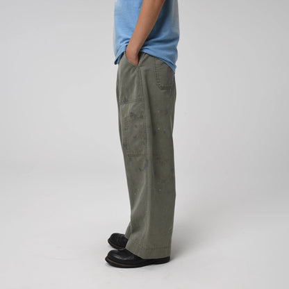 バウワウ BW241-UAFMP US AIR FORCE MECHANIC PANTS OD AGEING メカニックパンツ ヴィンテージ加工 ミリタリー トラウザー オールド メンズ