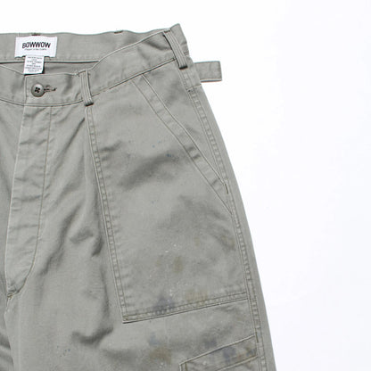 バウワウ BW241-UAFMP US AIR FORCE MECHANIC PANTS OD AGEING メカニックパンツ ヴィンテージ加工 ミリタリー トラウザー オールド メンズ