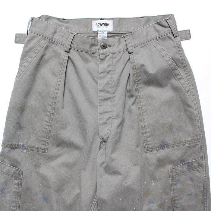 バウワウ BW241-UAFMP US AIR FORCE MECHANIC PANTS OD AGEING メカニックパンツ ヴィンテージ加工 ミリタリー トラウザー オールド メンズ