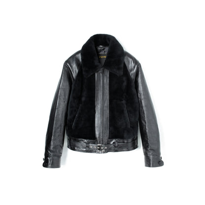 ビルトバック Lot.500 Grizzly Jacket -Black リアルシープムートン レザージャケット ブラック