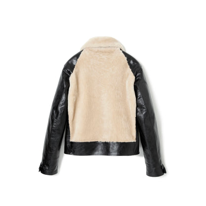ビルトバック Lot.500 Grizzly Jacket -Black リアルシープムートン レザージャケット ホワイト