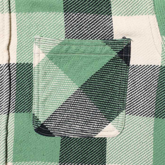 ジェラード JP01123 JELADO Farmers Shirt ファーマーズシャツ ミント メンズ ネルシャツ 長袖