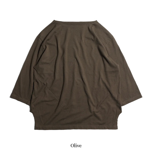 Basque Boat Neck Knit / TR25SS-202: OLIVE