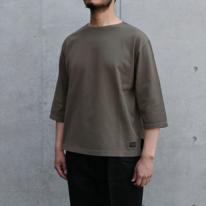 Basque Boat Neck Knit / TR25SS-202: OLIVE