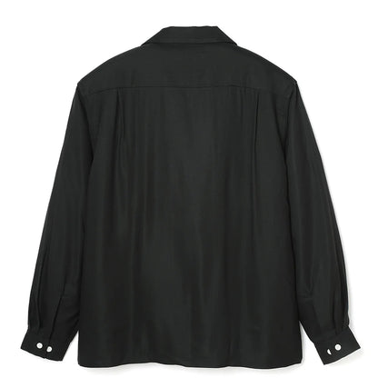 Lot.877 Flap Pocket Rayon Shirt L/S -Black-