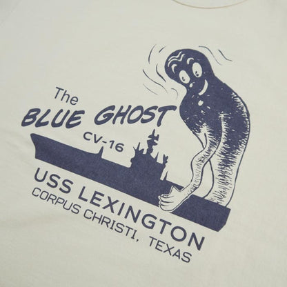 ザ リアルマッコイズ MC24010 MILITARY TEE / THE BLUE GHOST ECRU メンズ 半袖 プリント Tシャツ ミリタリー