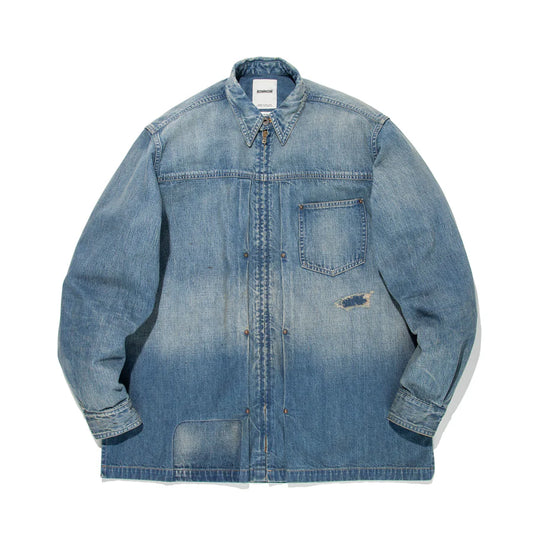 DENIM ZIP WORK SHIRT JACKET